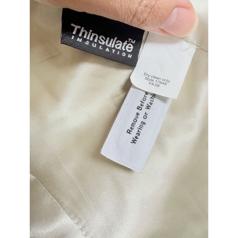 J.Crew Wool Peacoat Jacket Womens 6 Ivory Double Breasted Thinsulate NWT - Picture 10 of 16